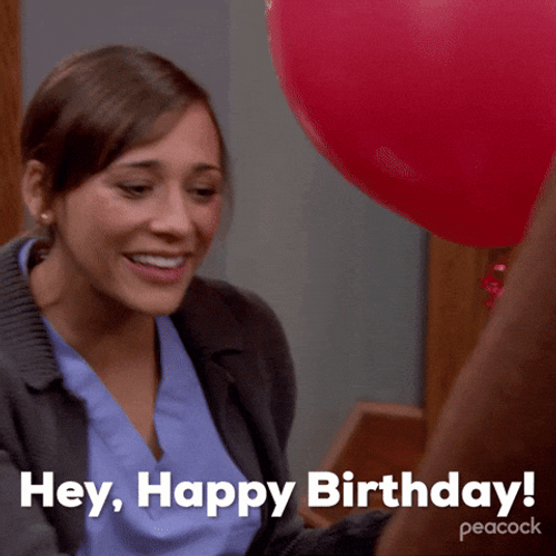 Rashida Jones Birthday Greeting GIF