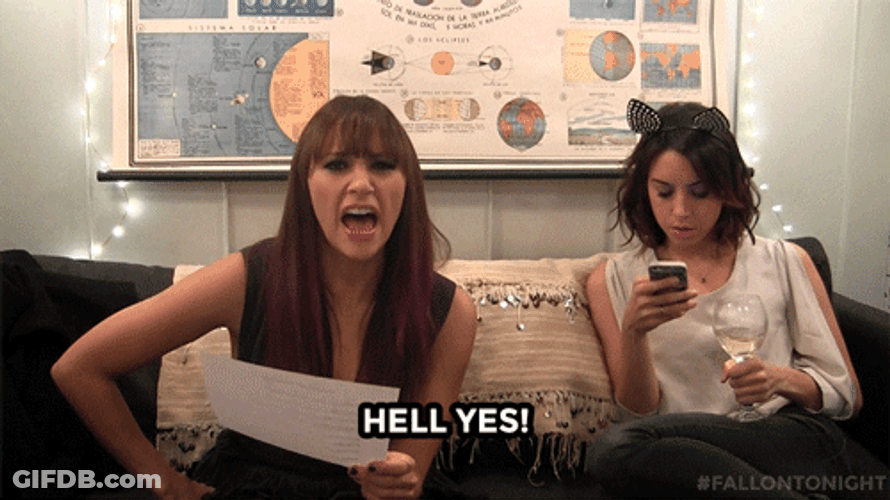 Rashida Jones Excited Yes GIF