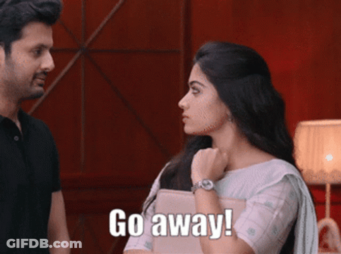 Rashmika Mandanna Go Away GIF