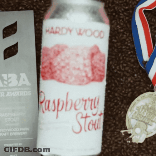 Raspberry Drinking In Can GIF