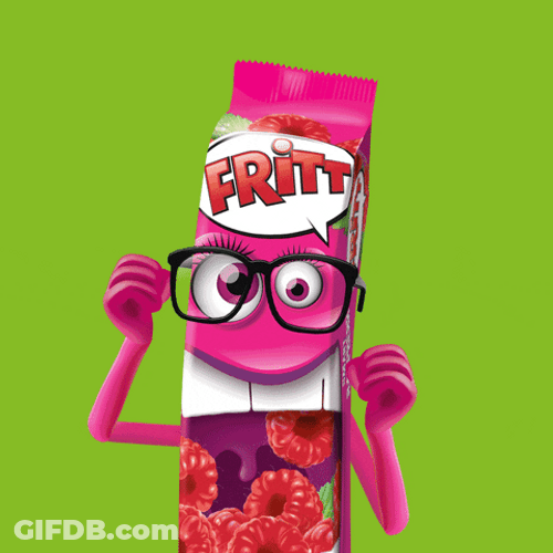 Raspberry Fritt Mascot GIF