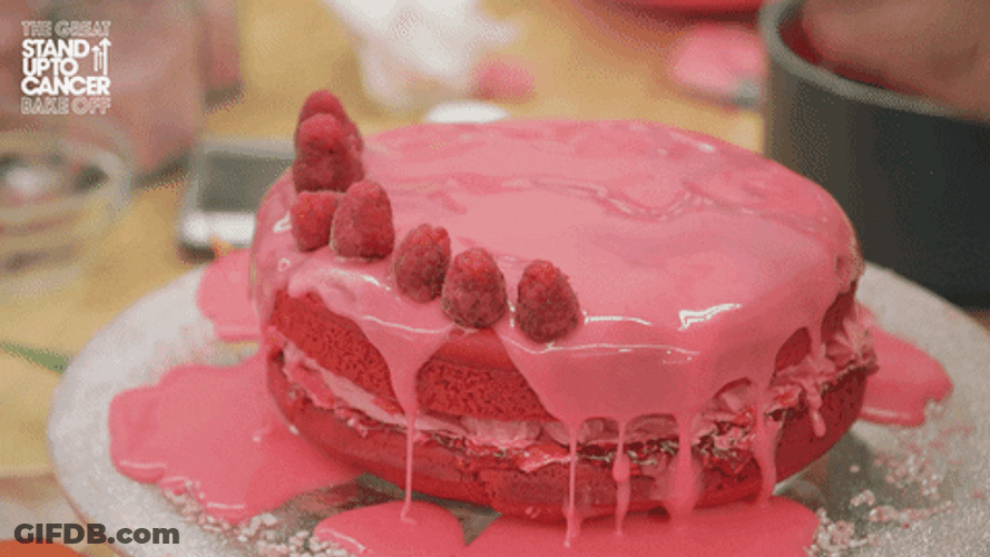 Raspberry Pink Baking GIF