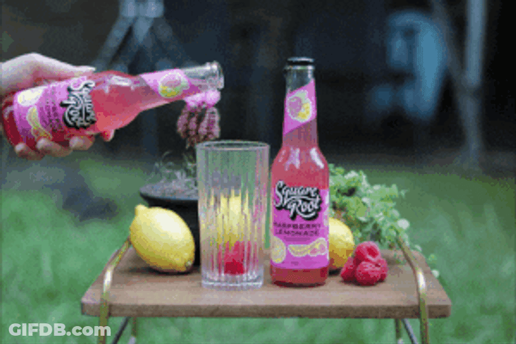 Raspberry Pink Pouring GIF