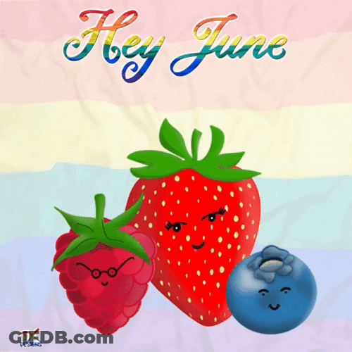 Raspberry Pride Strawberry GIF
