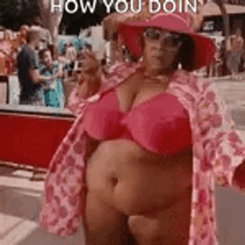 Rasputia In Bikini Showing Chubby Body GIF