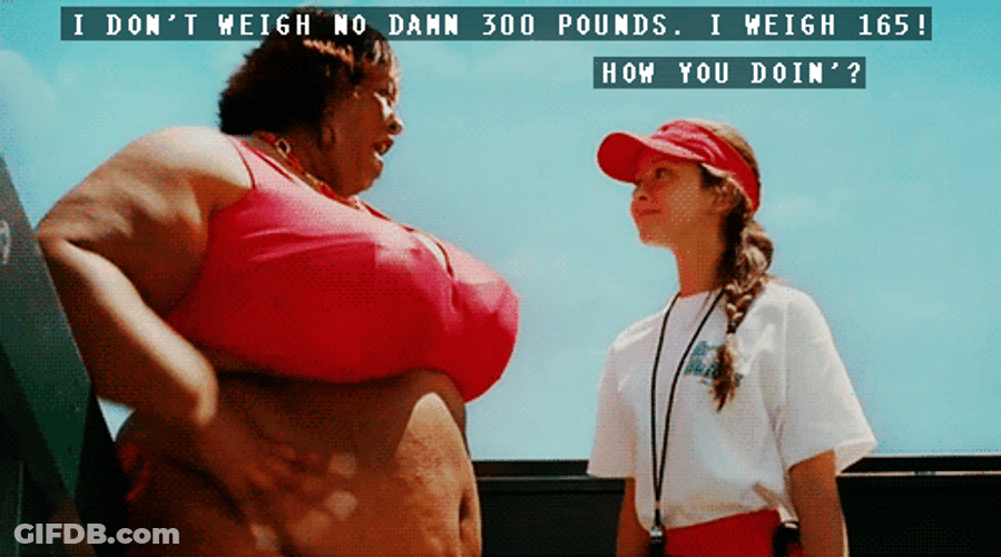 Rasputia In Swimwear Arguing With Kid GIF