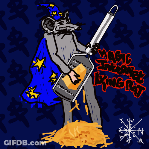 Rat Holding Grater Magic Incarnate King Rat GIF