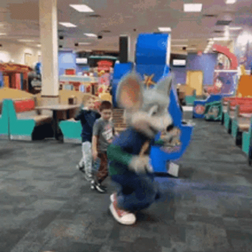 Rat Mascot Dancing Getting Sturdy GIF