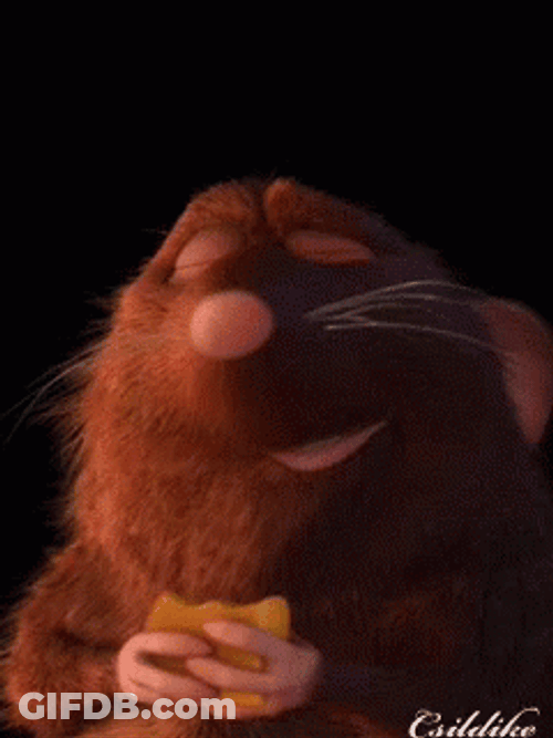 Rat Munching Cheese Ratatouille GIF