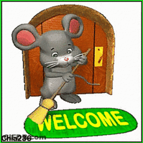 Rat Sweeping Welcome Home GIF
