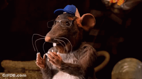 Rat With Confetti Woohoo GIF