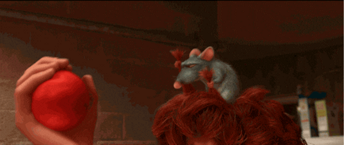 Ratatouille Remy Tomato Squeeze Scene GIF