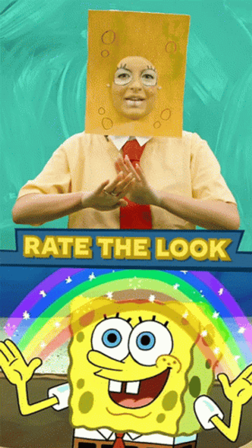 Rate The Look Spongebob Singing GIF