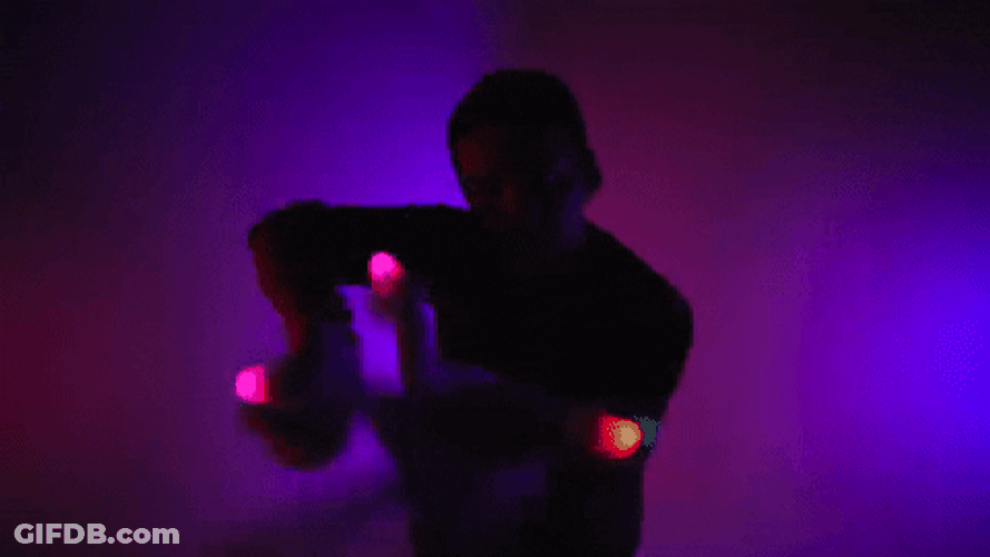 Rave Gloving Dance Party GIF
