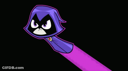 Raven And Starfire Flying From Teen Titans Go GIF