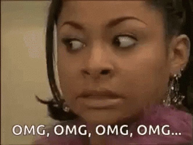 Raven Omg With Chewing Gums GIF