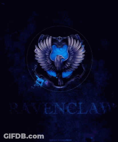 Ravenclaw Emblem Blue Background GIF