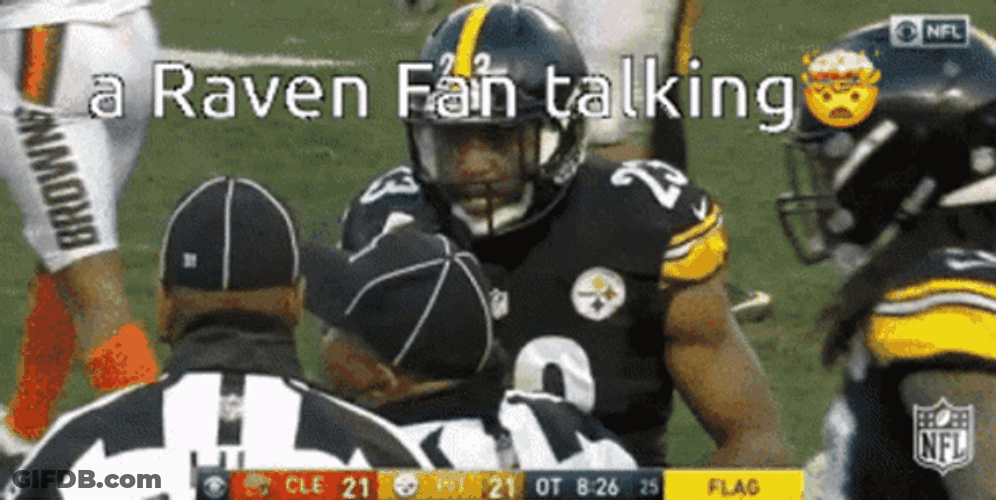 Ravens Fan Talking GIF