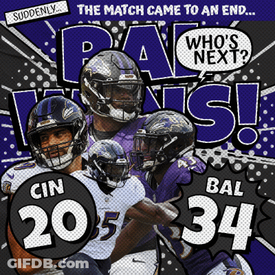 Ravens Football Ad Saying Match Ended Who's Next GIF