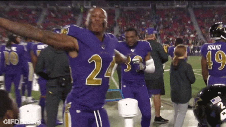 Ravens Peters Turning Around GIF