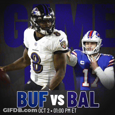 Ravens Vs Bills Football Flyer GIF
