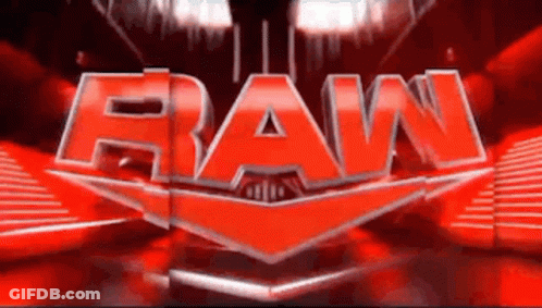 Raw Logo On Red Background GIF