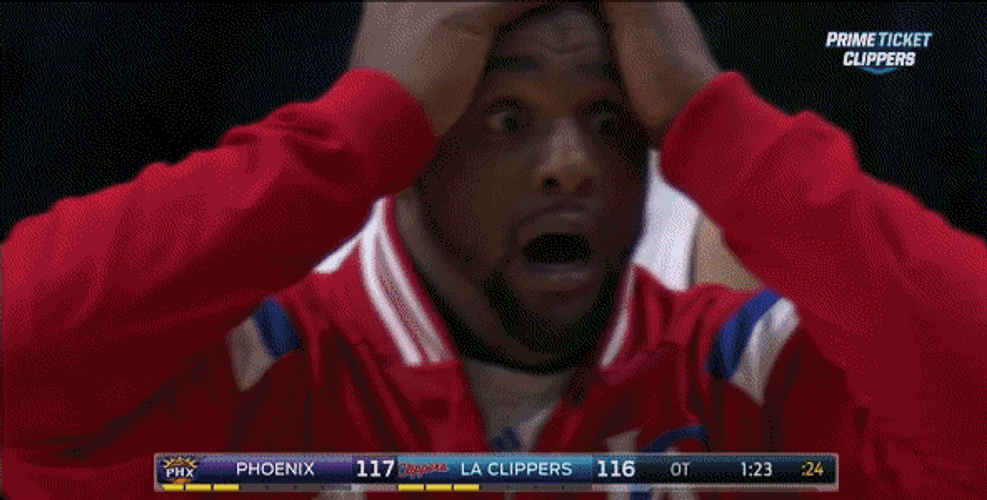 Ray Allen Holding Head GIF