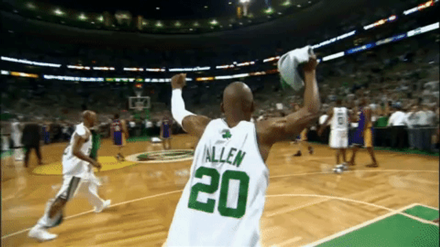 Ray Allen Victory Run GIF