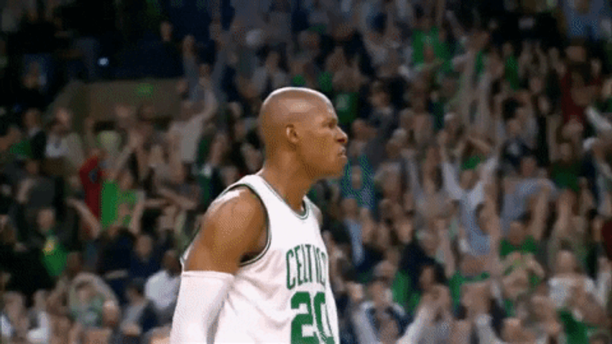 Ray Allen Walking Backwards GIF