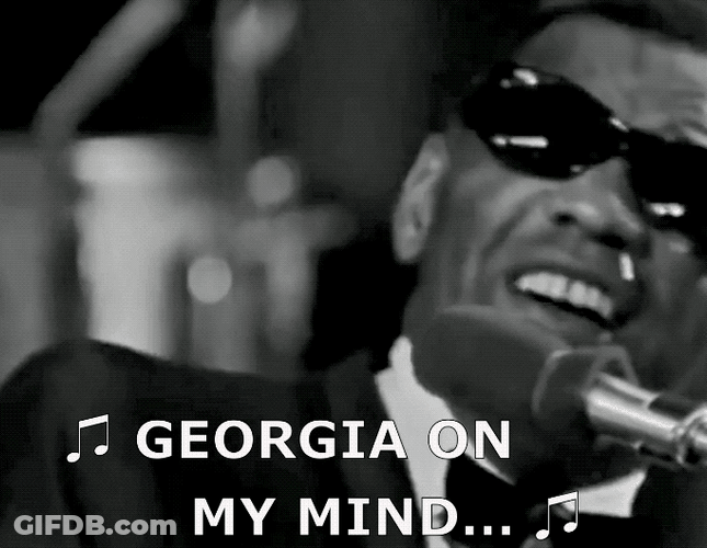 Ray Charles Georgia On Mind GIF