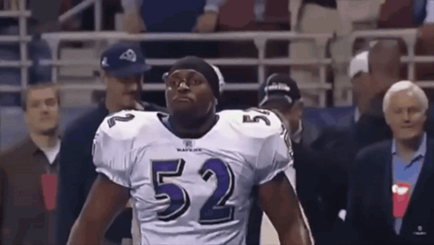 Ray Lewis Confidently Walking GIF