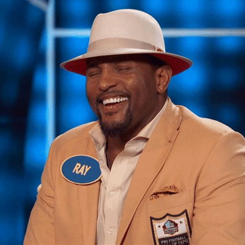 Ray Lewis Laughing Family Feud GIF