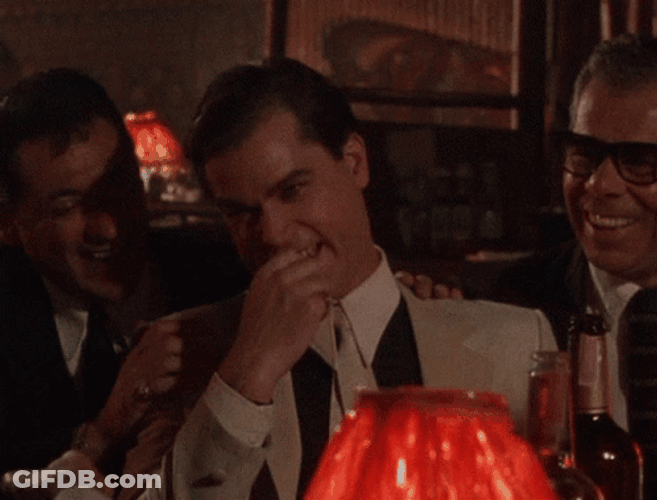 Ray Liotta Hysterical Laugh GIF
