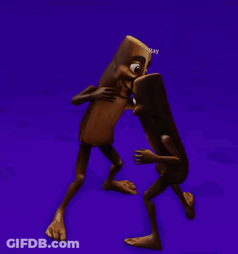 Ray Standing Next To Another Character GIF