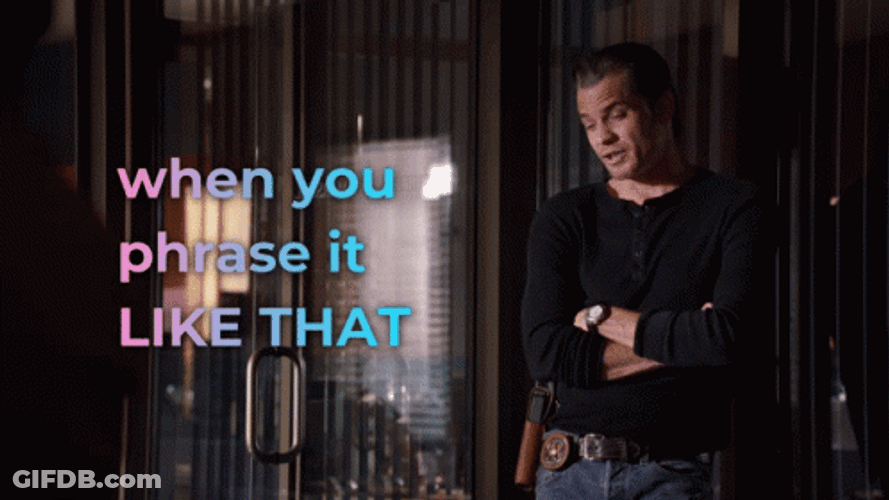 Raylan Talks About Phrasing GIF