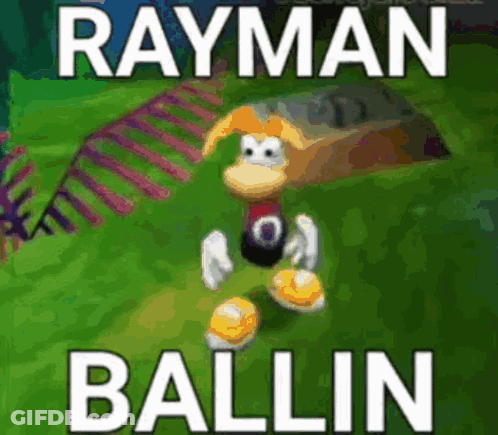 Rayman Ballin Cartoon Character GIF