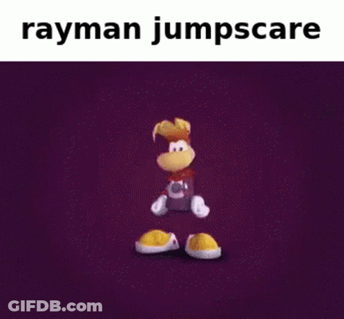 Rayman Jumpscare Nintendo Switch GIF