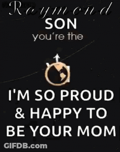 Raymond Son You're The World To Me Poster GIF