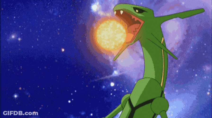 Rayquaza Fire Manipulation Attack GIF