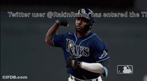 Rays Baseball Player On Screen GIF