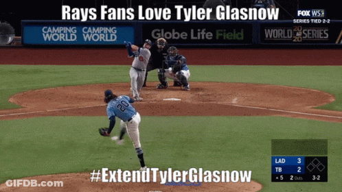 Rays Fans Love Tyler Glasnow And #Extend Tylerglasnow GIF