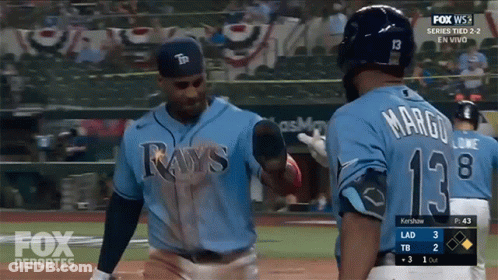Rays Player Surrounded By Emojis Says Be Quiet Casual I Literally Invented The Slutter GIF