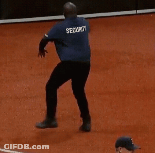 Rays Security Guard Dancing Throwing It Back GIF