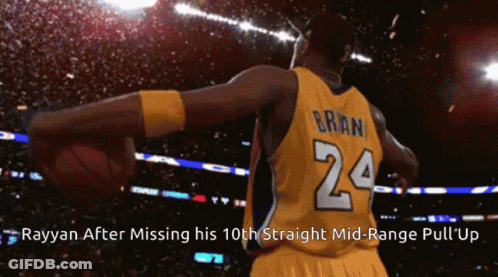 Rayyan After Missing His 10Th Straight Mid Range Pull ' Up ' GIF