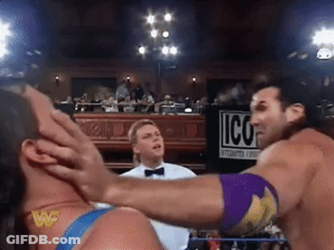 Razor Ramon Chopping The 123 Kid GIF