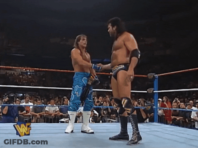 Razor Ramon Shake Hands Shawn Michaels GIF