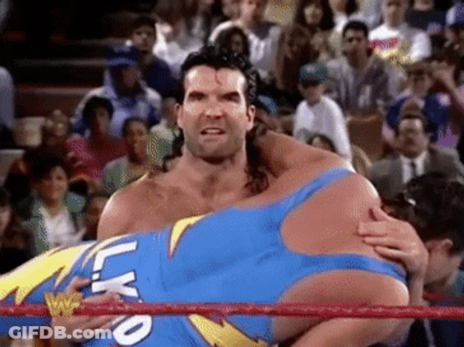 Razor Ramon Throwing The 123 Kid GIF