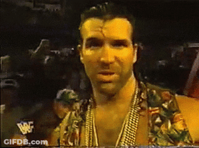 Razor Ramon Walking On The Crowd GIF