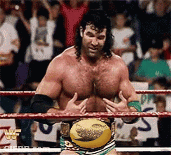 Razor Ramon Winning Intercontinental Championship GIF