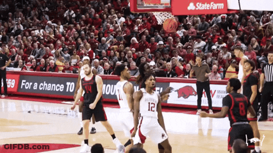 Razorbacks Player Getting Hyped Up GIF